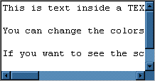 screenshot van text-area met blauwige scrollbars